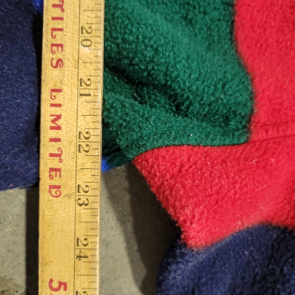 Eddie Bauer Ebtek Men's Jacket Sz xlarge Tall Colorblock Rainbow Stripe Fleece - Picture 5 of 9